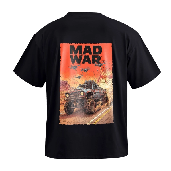 Футболка GIG (MAD WAR №2) Оверсайз. Чорний
