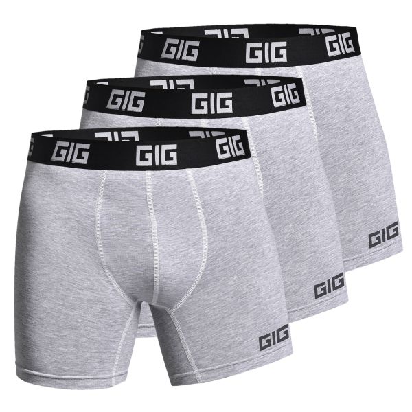 Комплект трусів Dynamic подовжені. Колір Сірий, 3 шт