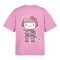 Женская футболка GIG (Hello Kitty) Оверсайз. Розовый