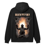 Худі Death from the Sky.  Чорний