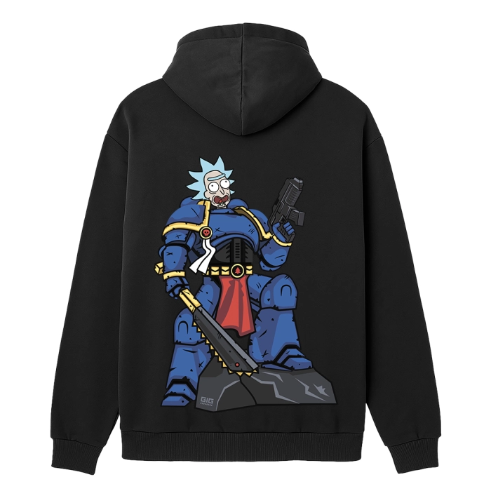 Худи с принтом GIG. Rick the Astartes. Черный