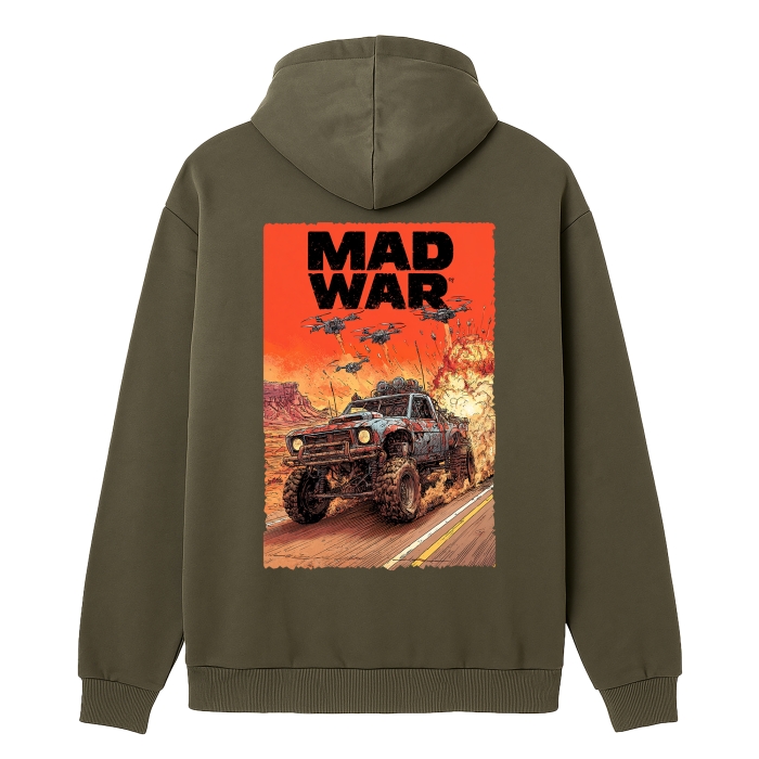 Худі MAD WAR #2. Колір Олива