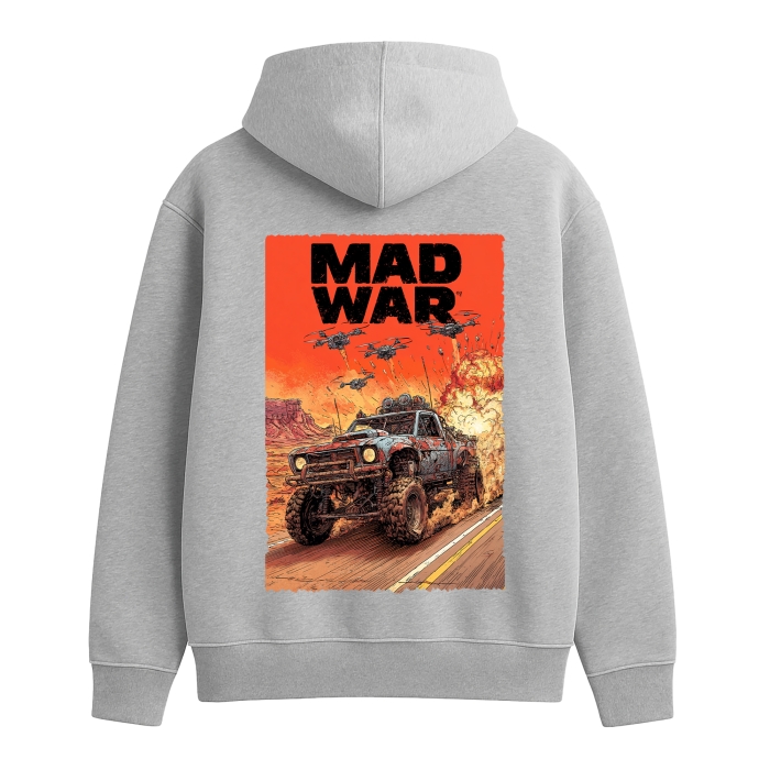 Худі MAD WAR #2. Колір Сірий