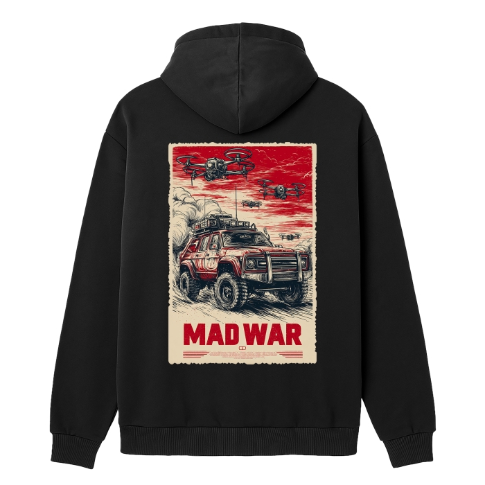 Худі MAD WAR #3. Колір Чорний
