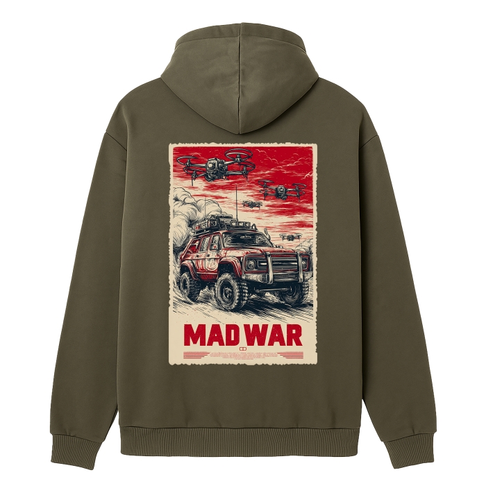 Худі MAD WAR #3. Колір Олива