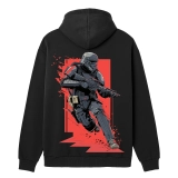 Худи с принтом GIG. Black Stormtrooper. Черный