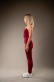 Спортивний комбінезон GIG Shape на тонких бретелях. Бордовий