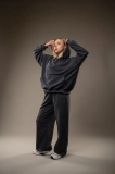 Худі жіноче оверсайз. GIG. Графіт