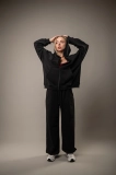 Зіп худі жіноче Оверсайз. GIG. Чорний