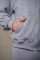 Флісовий худі з капюшоном GIG Oversize. Сірий