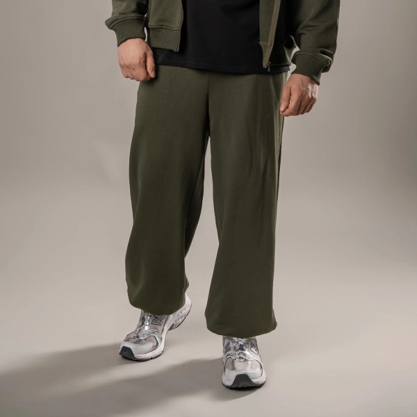 Спортивні флісові штани GIG Oversize. Олива