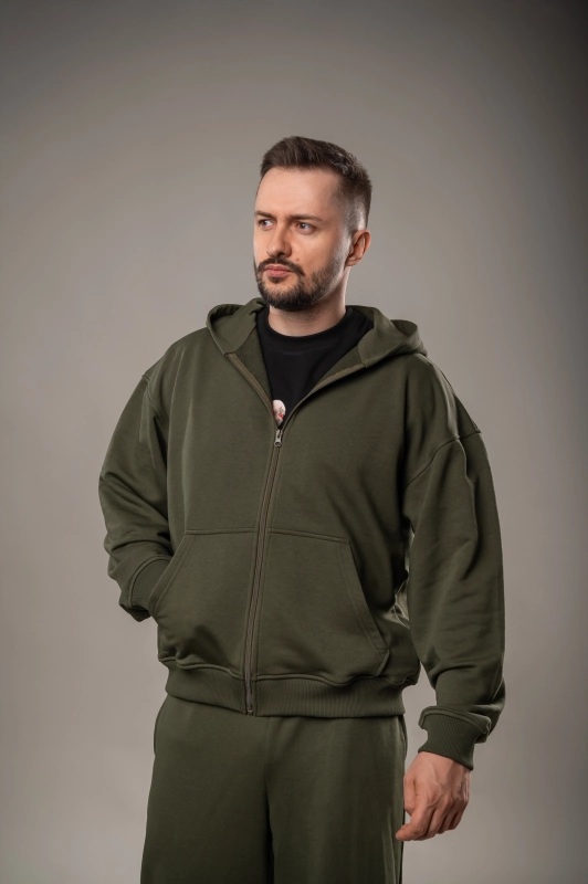 Спортивный костюм GIG с худи. Олива