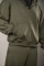 Худи на молнии GIG с капюшоном Oversize. Олива
