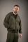 Худи на молнии GIG с капюшоном Oversize. Олива
