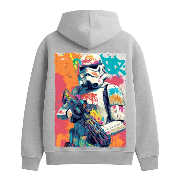 Худі з принтом GIG. Splash Stormtrooper. Сірий