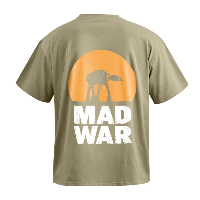 Футболка GIG (Mad war №4) Оверсайз. Олива 