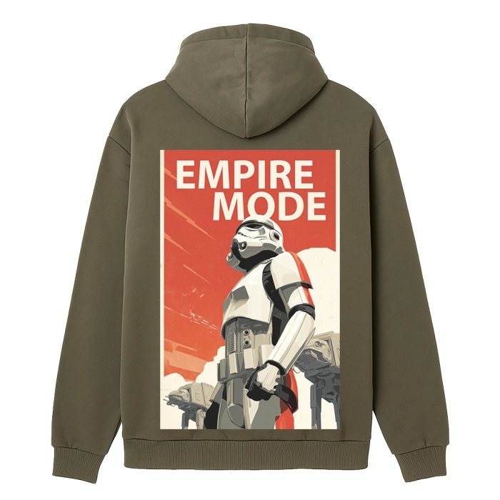 Худи с принтом GIG. Empire Mode. Олива