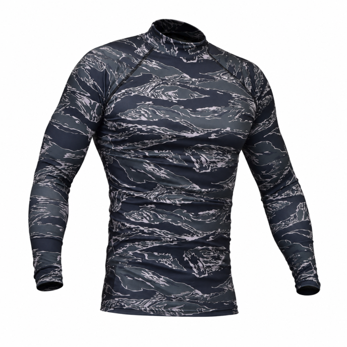 Чоловічий Рашгард GIG. Black Tiger Stripes Camo
