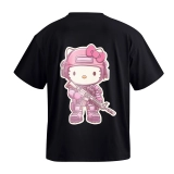 Футболка GIG (Hello Kitty) Оверсайз. Чорний