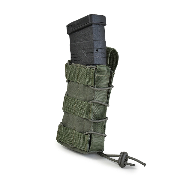 Одинарний відкритий тканевий підсумок для магазинів GigMilitary Stealth Ranger Green