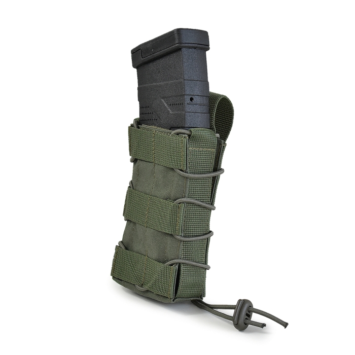 Одинарный открытый тканевый подсумок для магазинов GigMilitary Stealth Ranger Green