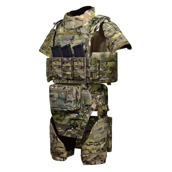 Бронекостюм ultimate pack MPS М8 PRO + балістичні пакети захист боків, паху, шиї, плечей, ніг, поясу 1 класс ДСТУ. Мультикам