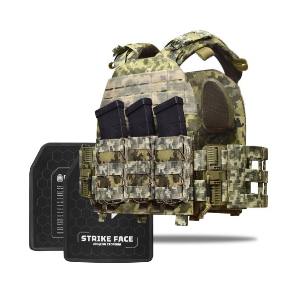 Бронежилет 3–го класу MPS Light + Бронеплити. Колір Піксель