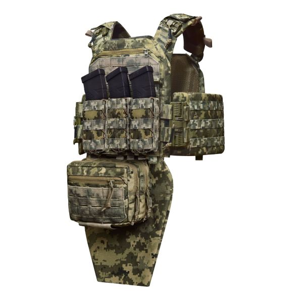 Бронекостюм warrior pack MPS М8 PRO + балістичні пакети захист боків, паху 1 класс ДСТУ. Піксель