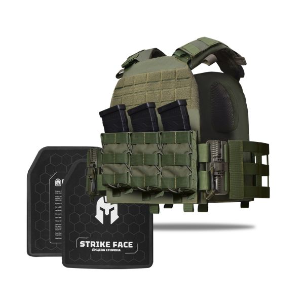 Бронежилет 3–го класу MPS Light + Бронеплити. Колір Ranger Green