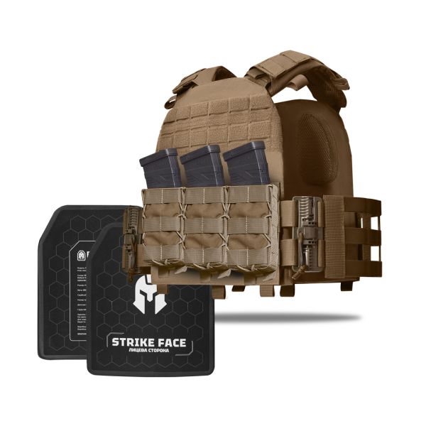 Бронежилет 5–го класу MPS Light + Бронеплити. Колір Койот