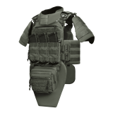 Бронекостюм scout pack MPS М8 PRO + балістичні пакети захист боків, паху, шиї, плечей 1 класс ДСТУ. Ranger Green