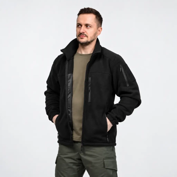 Флисовая кофта на молнии M1014 Tactical Series. Черный