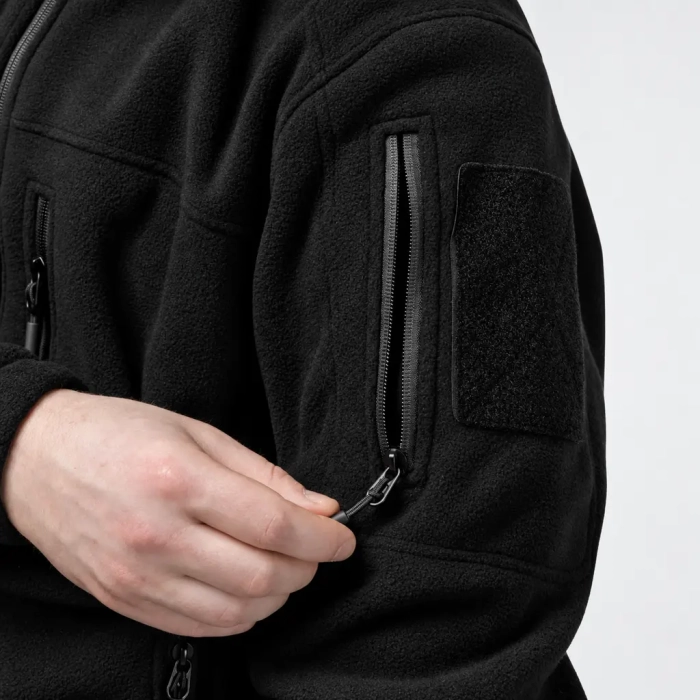 Флисовая кофта на молнии M1014 Tactical Series. Черный