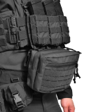 Підсумок для магазинів одинарний відкритий тканевий Stealth PRO. Cordura 1000. Чорний