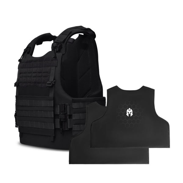Бойовий бронежилет 2 клас MTF doom. Збільшена площа захисту Чорний