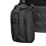 Бронежилет з підсумками 6–го класу MPS warrior pack + Бронеплити+ балістичні пакети захист боків та паху 1 клас ДСТУ. Колір Чорний