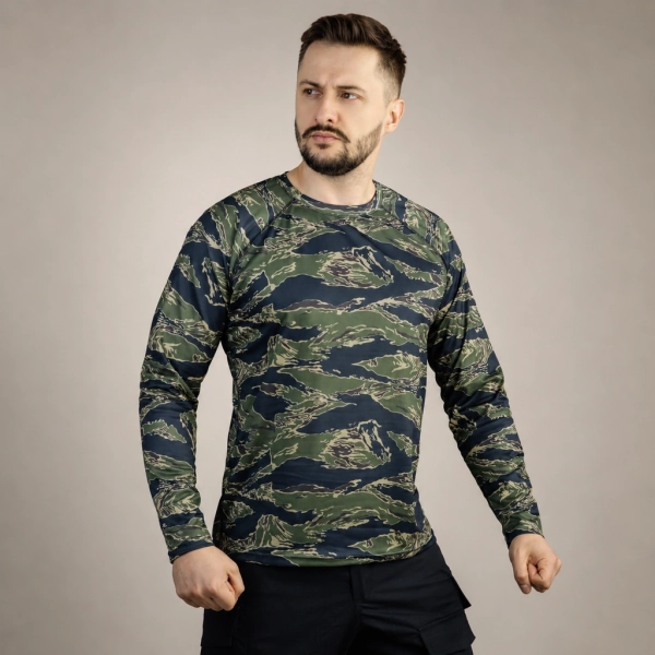 Кофта лонгслив GIG. Tiger Stripe Camo