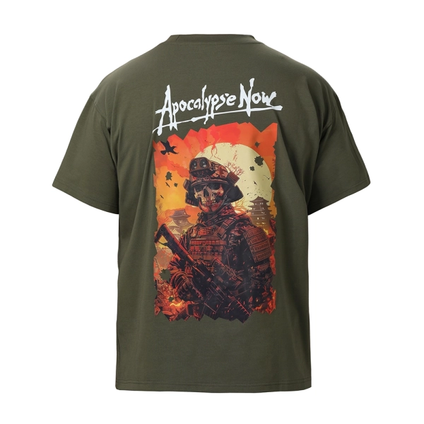Футболка оверсайз Apocalypse Now Samurai. Колір Олива