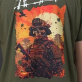 Футболка GIG (Apocalypse Now Samurai) Оверсайз. Олива