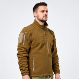 Флісова кофта на блискавці M1014 Tactical Series. Койот