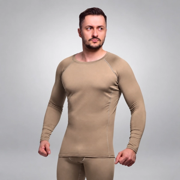 Термобелье реглан GIG IceFox Level 1+, из ткани Thermo line. Койот