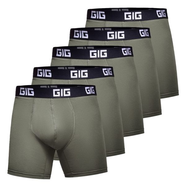 Комплект трусів Dynamic подовжені. Ranger Green, 5 шт