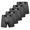 Комплект трусів Dynamic подовжені. Колір Темно-Сірий, 5 шт