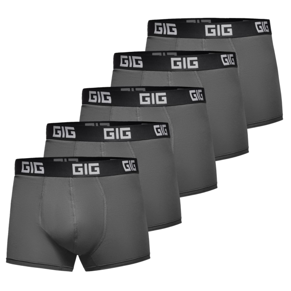 Комплект трусів Dynamic. Темно-Сірий, 5 шт