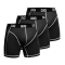 Комплект трусів Zero Gig чорні з білим контуром, 3 шт
