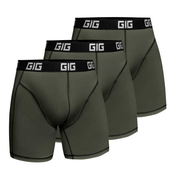 Комплект трусів Zero Gig Ranger Green з чорним контуром, 3 шт