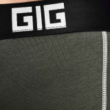 Комплект трусів Zero Gig Ranger Green з чорними та білими контурами, чорні з білими контурами, 3 шт