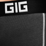 Комплект трусів Zero Gig чорні з білим контуром, 3 шт