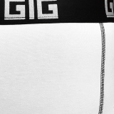 Труси Zero Gig білі з чорним контуром