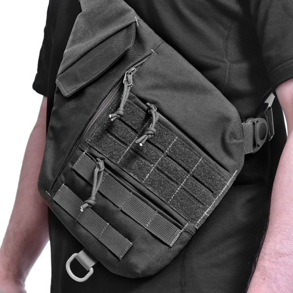 Сумка через плече Gig Military Loki. Чорна